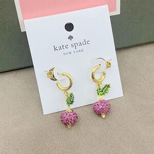 kate spade Rhinestone Carrot Earrings